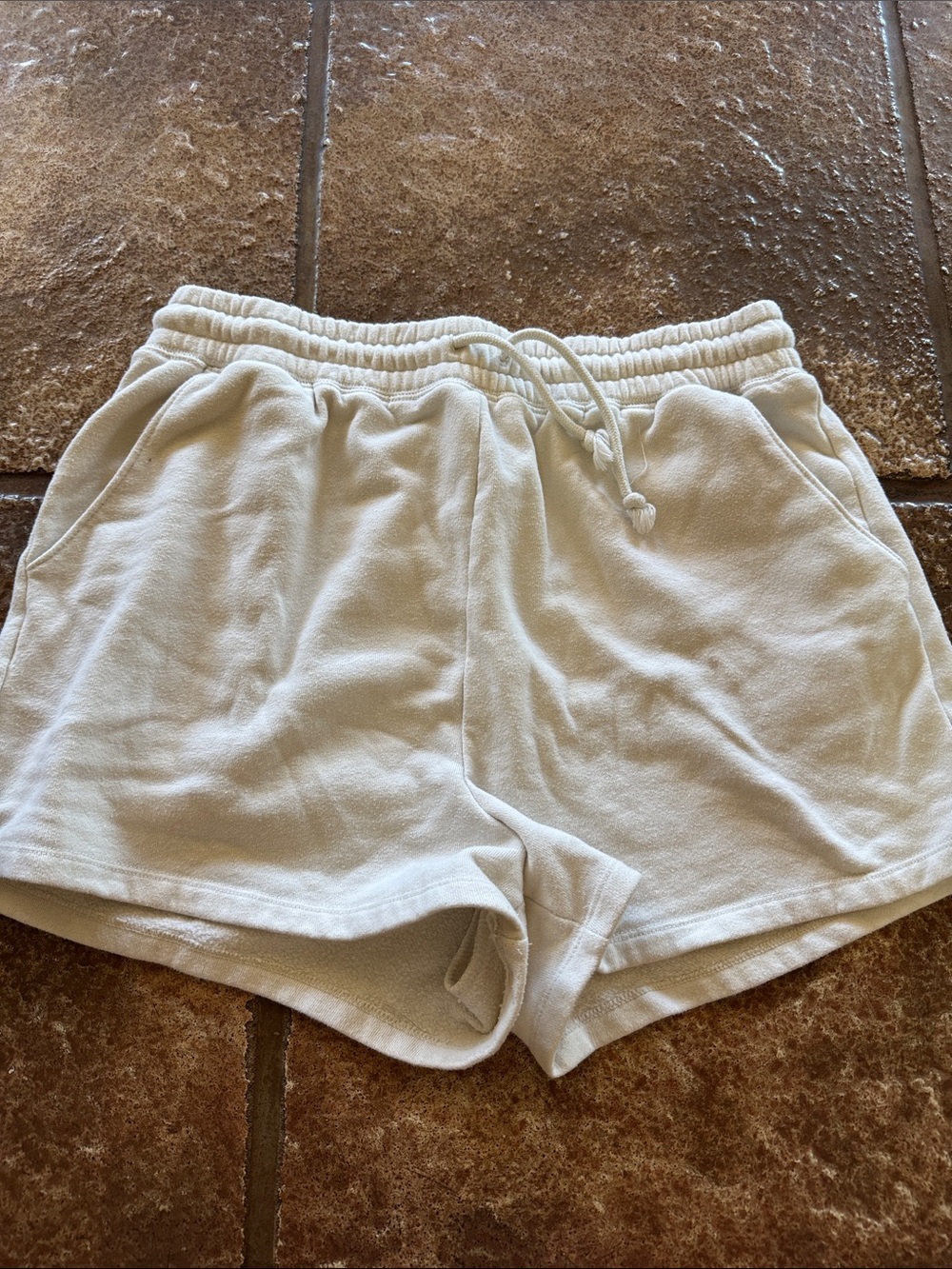 Aeropostale Women’s Casual Drawstring Lounge Shorts - White